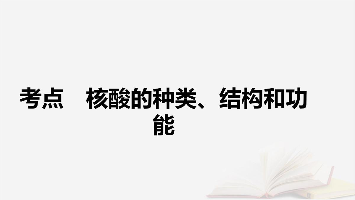 2026届高考生物一轮总复习必修1第1单元走近细胞和组成细胞的分子第4讲核酸是遗传信息的携带者课件第4页