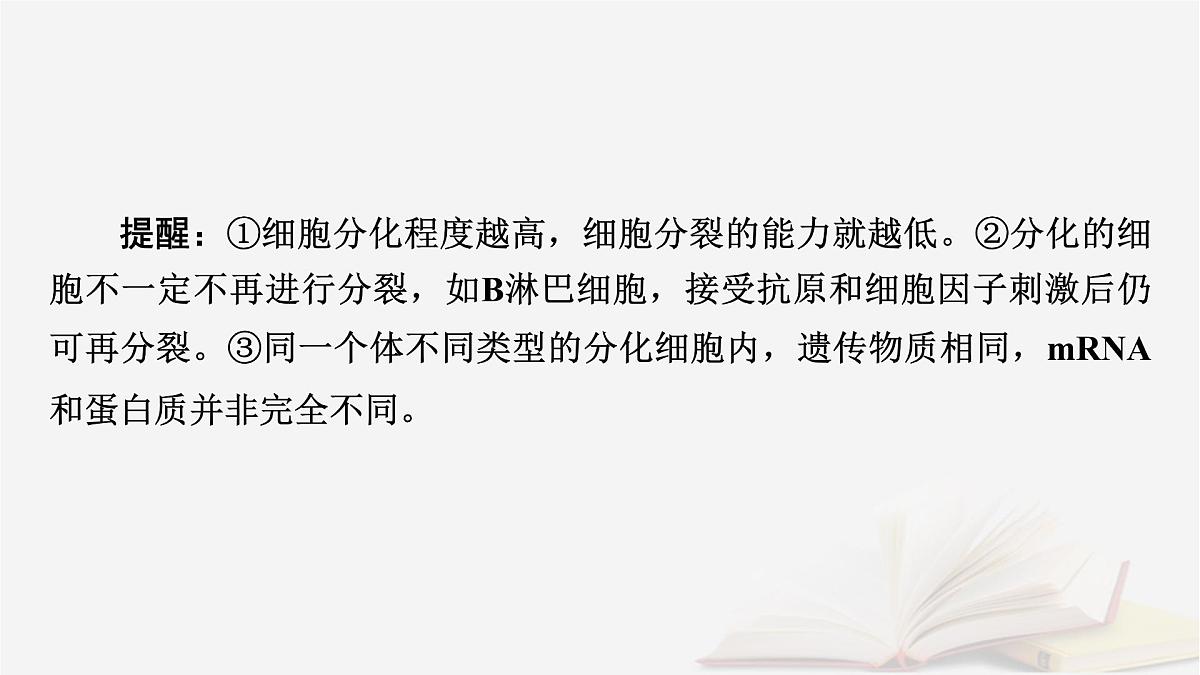2026届高考生物一轮总复习必修1第4单元细胞的生命历程第3讲细胞的分化衰老和死亡课件第7页