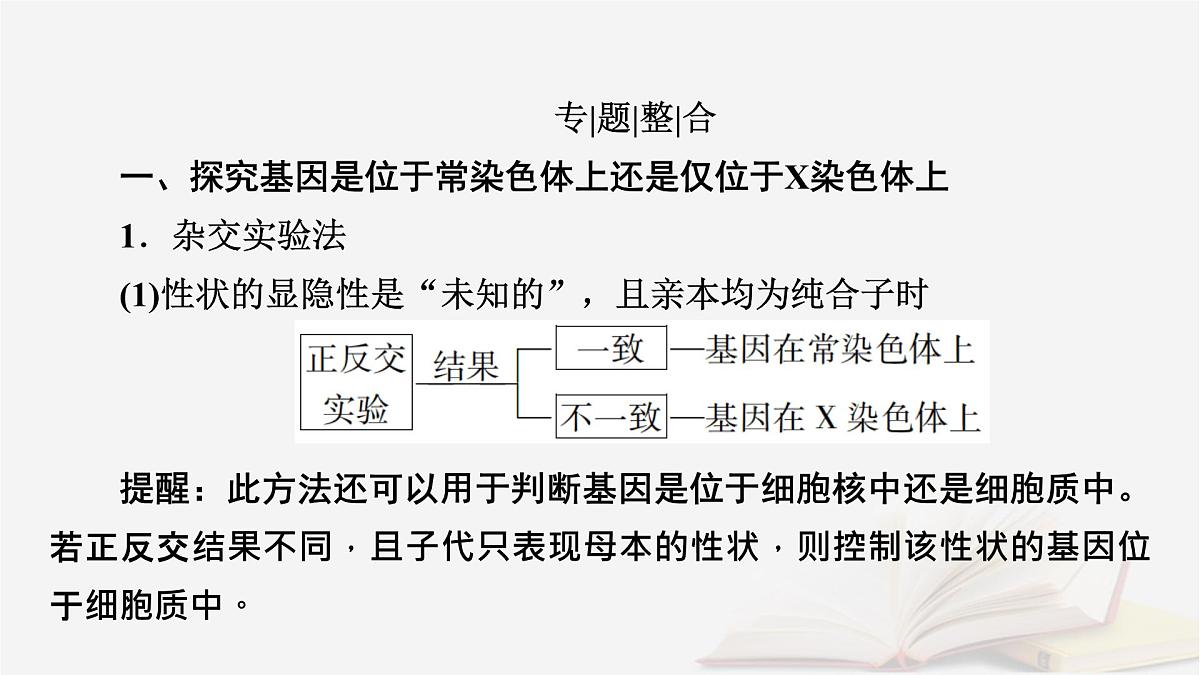 2026届高考生物一轮总复习必修2微专题7基因在染色体上位置的判断课件第2页