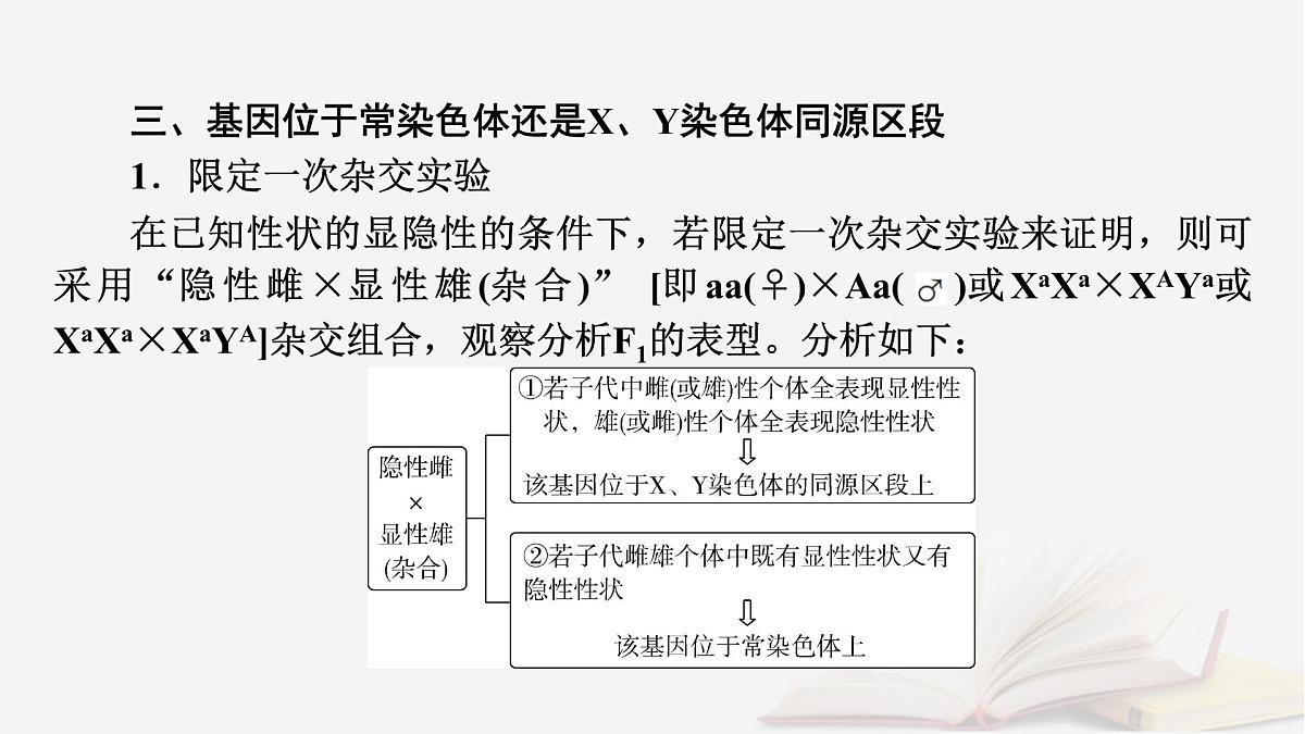 2026届高考生物一轮总复习必修2微专题7基因在染色体上位置的判断课件第8页