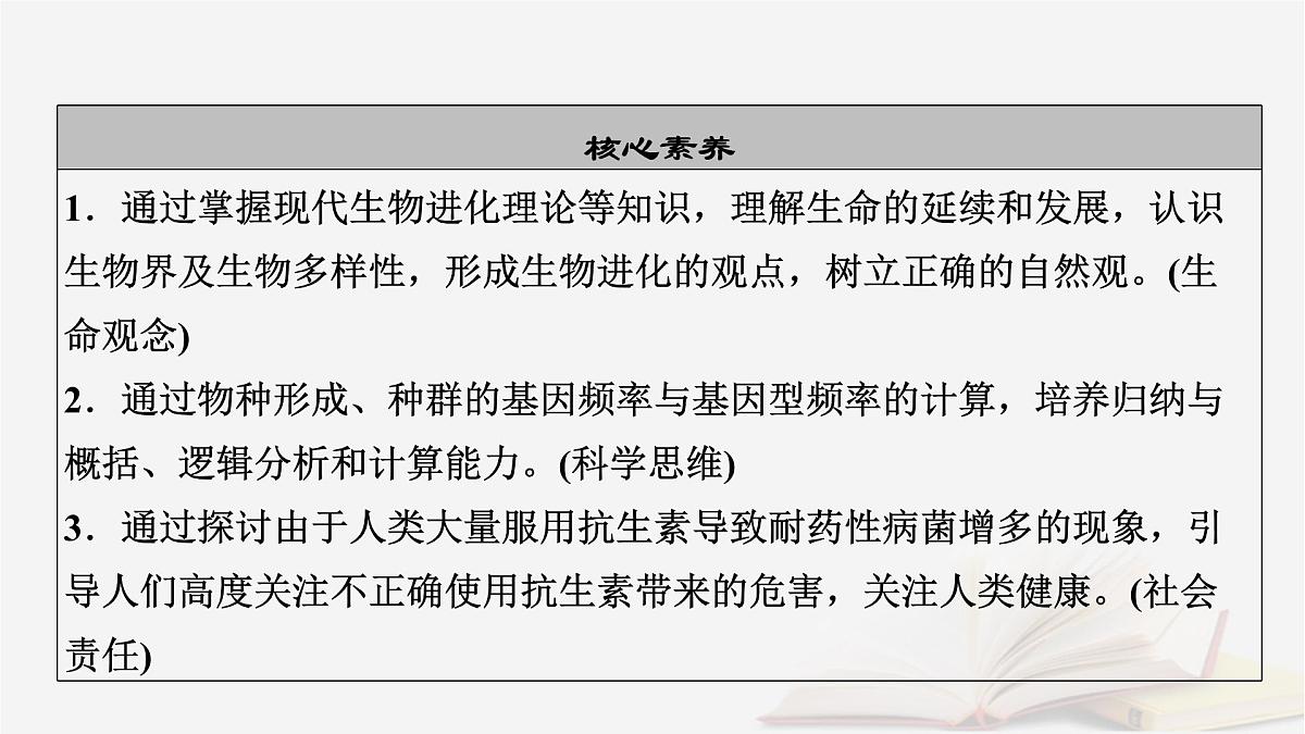 2026届高考生物一轮总复习必修2第7单元生物的变异育种与进化第3讲生物的进化课件第4页