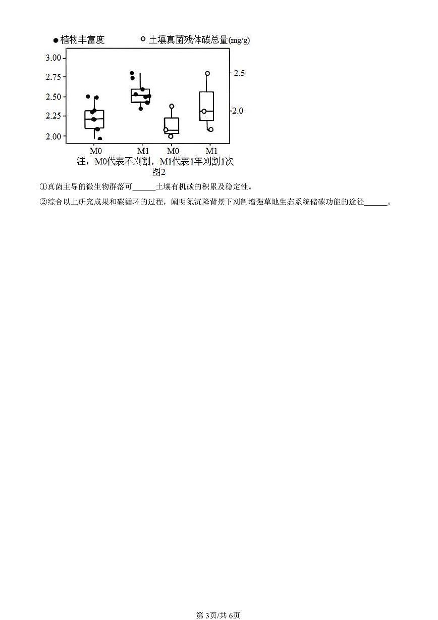 2023-2025北京高三二模[高考模拟]生物汇编：生态系统的物质循环第3页