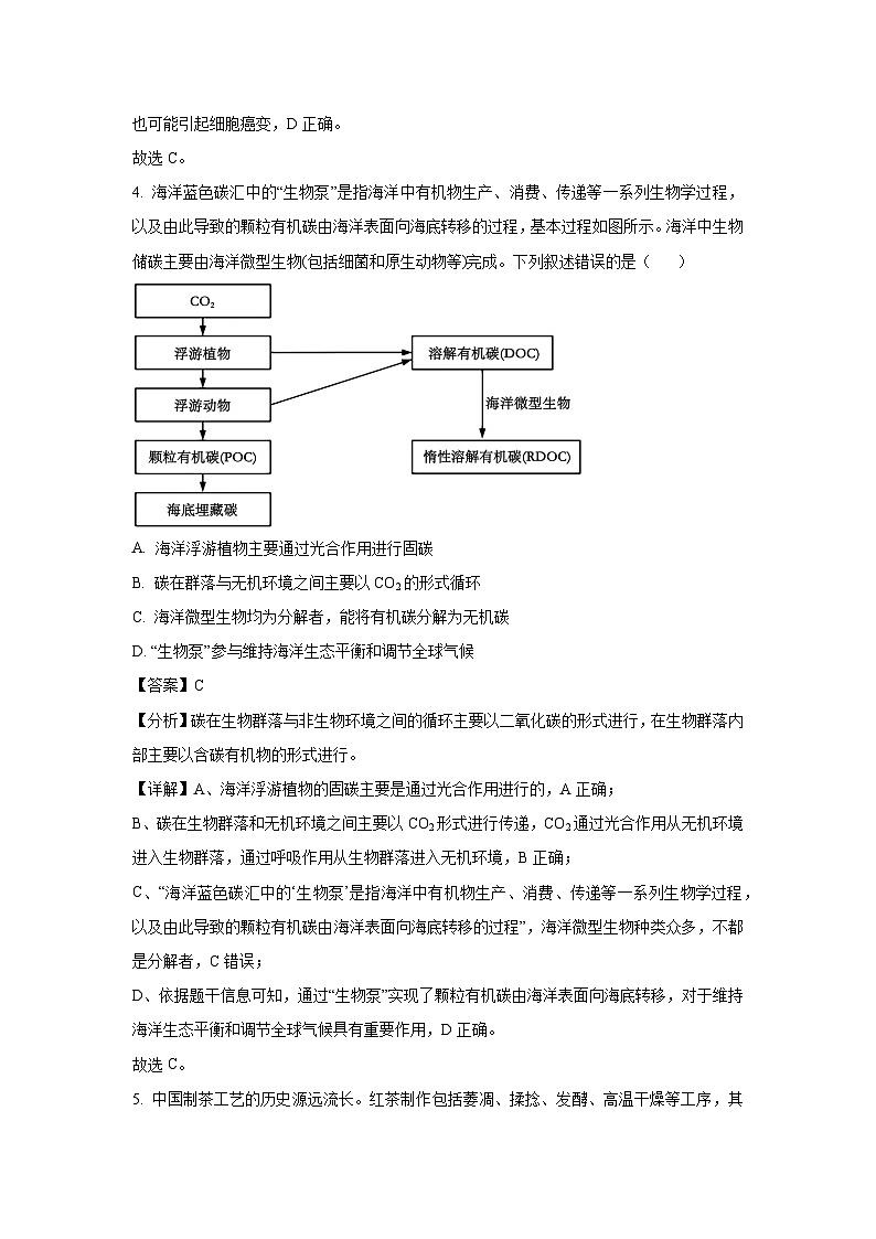 江西省部分学校2025届高三模拟预测生物试卷（解析版）第3页