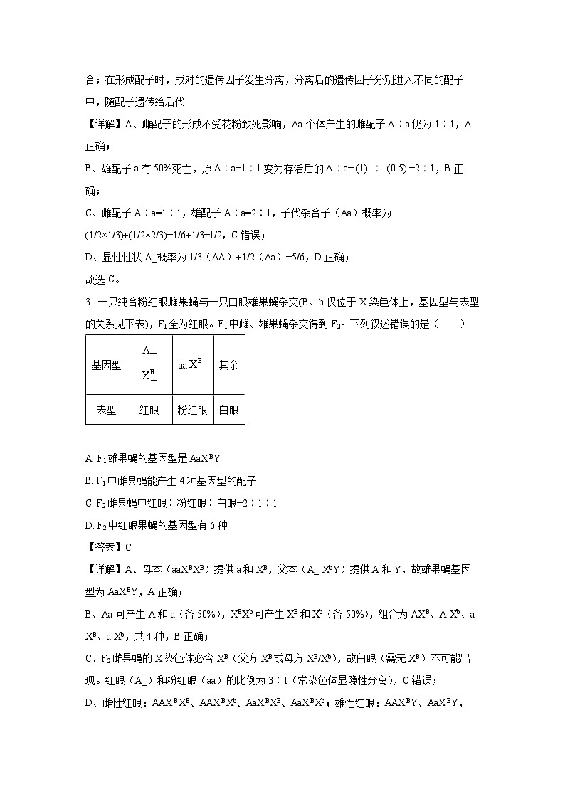 【生物】江苏省部分高中2024-2025学年高一下学期期末迎考试题（解析版）第2页