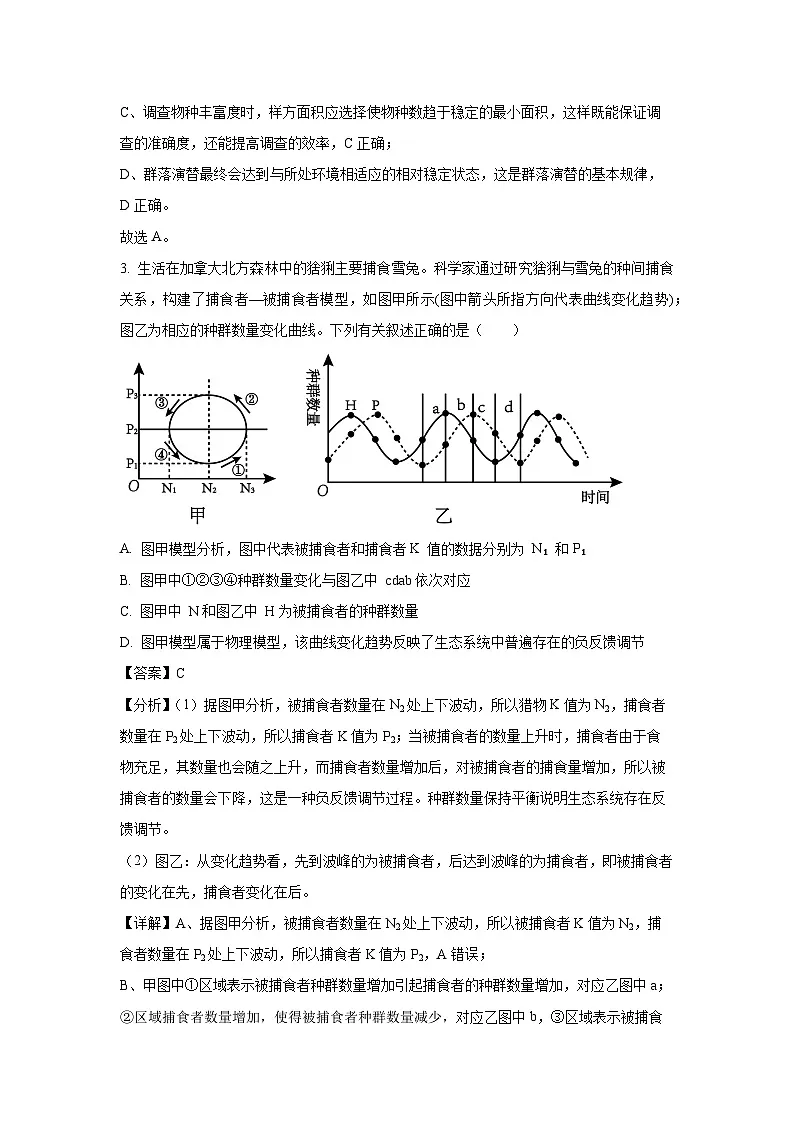 江西省“三新”协同教研共同体2024-2025学年高二下学期联考生物试卷（解析版）第3页
