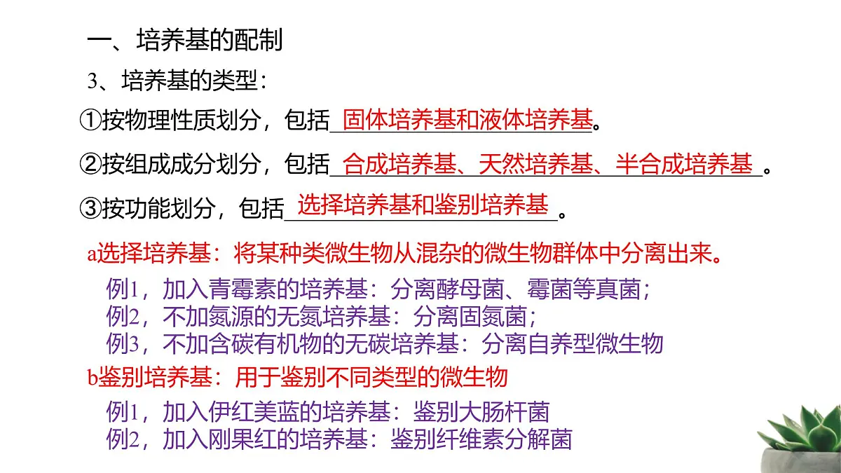 人教版高中生物选修3 1-2《微生物的培养技术及应用》第2课时 教学课件第7页