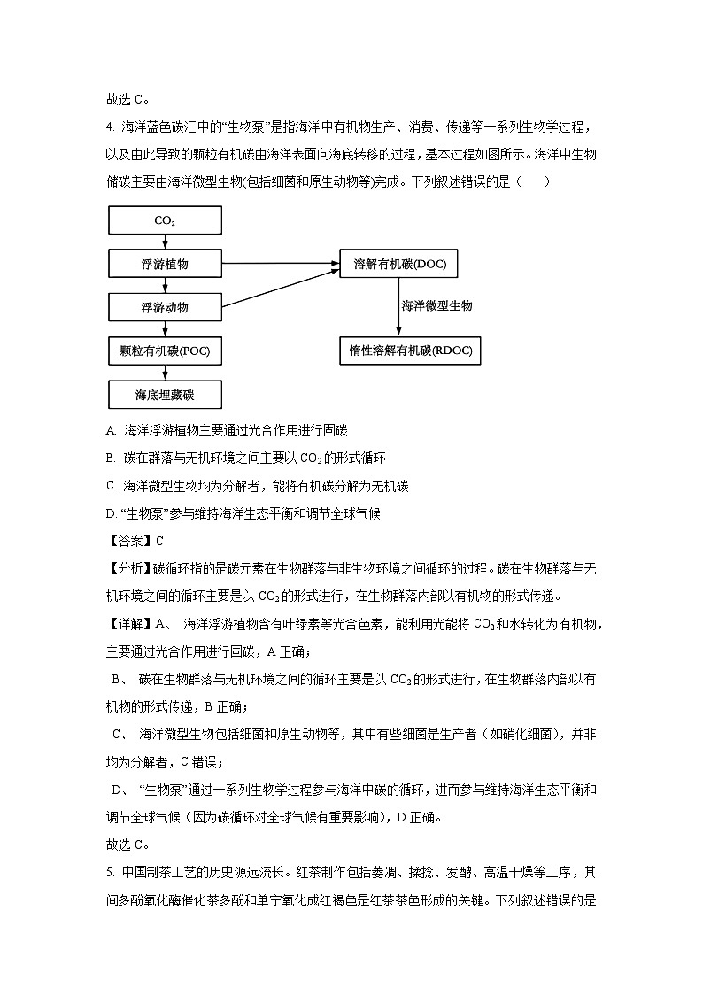 河南省2025届高三下5月模拟冲刺卷生物试卷（解析版）第3页
