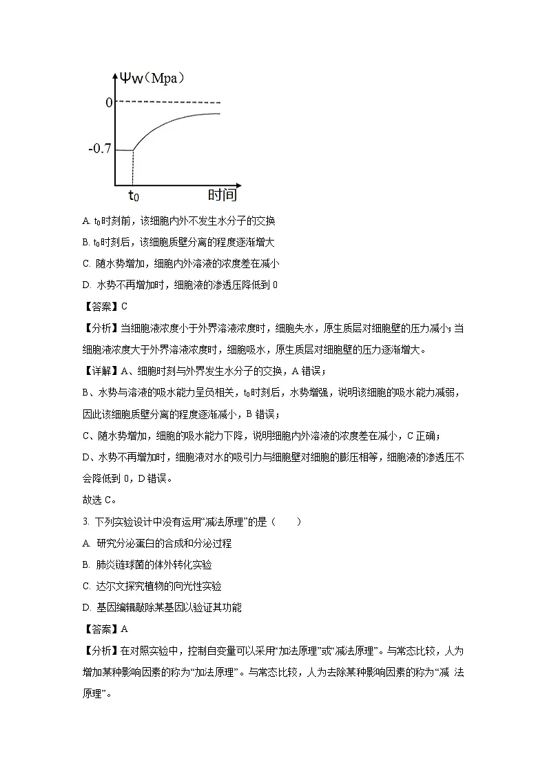 河南省信阳市浉河区2025届高三三模[高考模拟]生物试卷（解析版）第2页