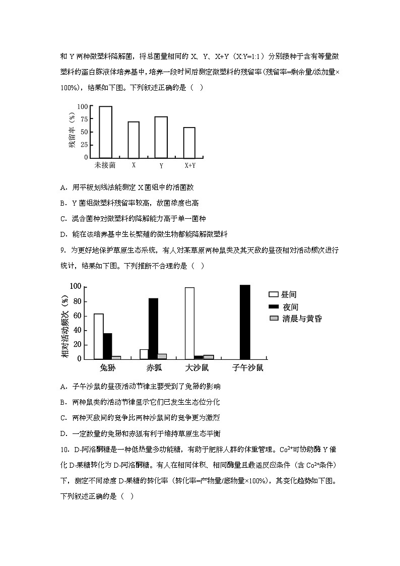 2025年6月四川普通高中学业水平选择性考试生物试题[原卷]附答案第3页