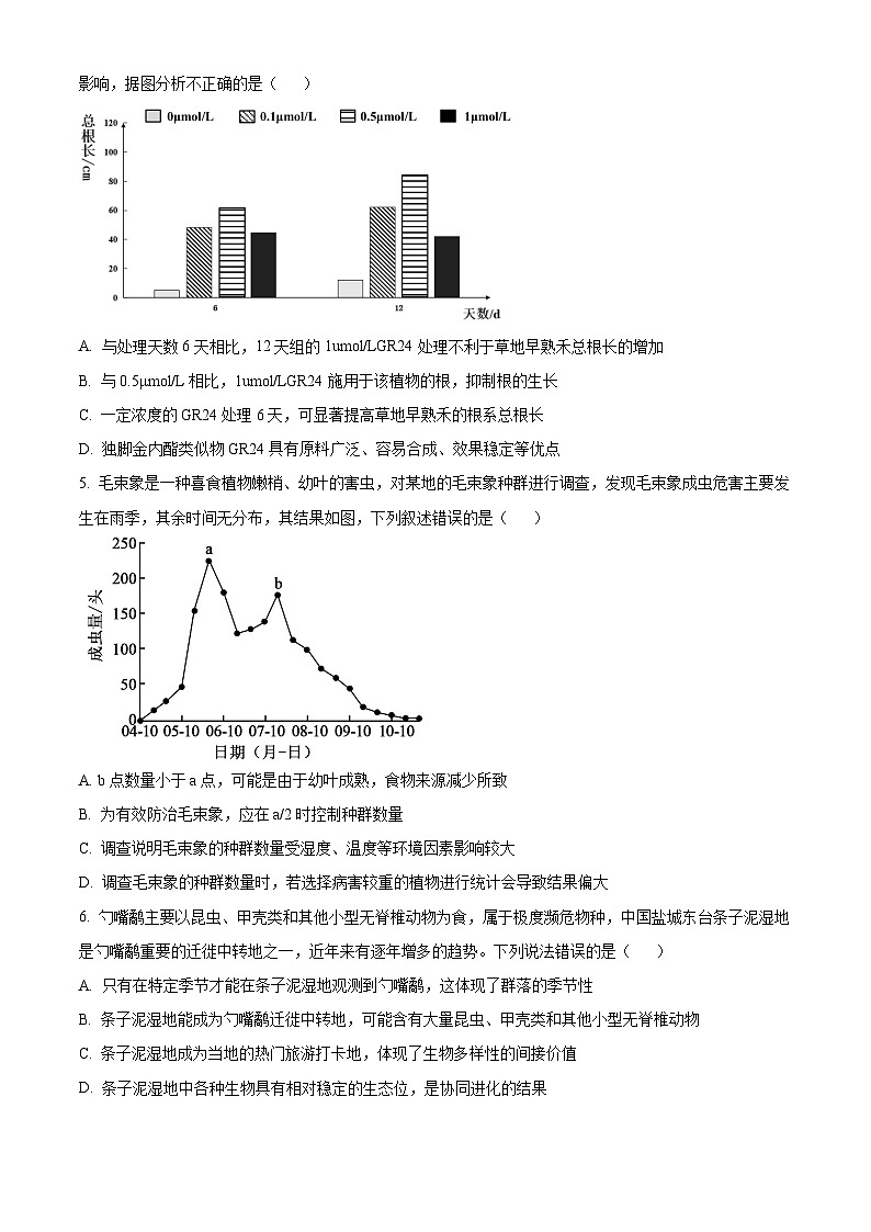 重庆市主城区七校联考2024-2025学年高二下学期6月期末生物试题（有答案）第2页