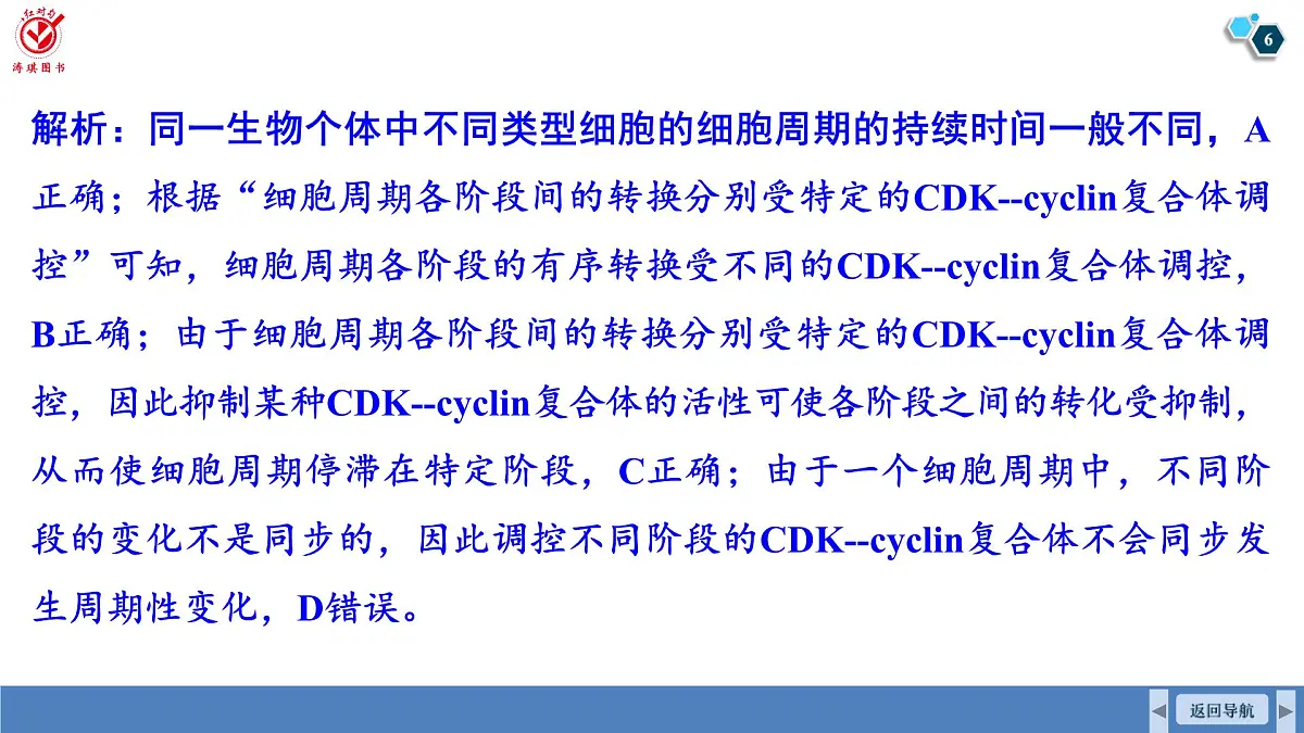 高考生物【一轮复习】课件　第四单元　命题情境3　细胞周期调控、细胞自噬和细胞焦亡第6页