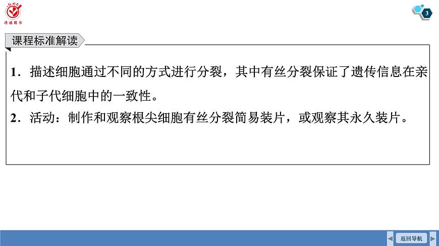 高考生物【一轮复习】课件　第四单元　第一十七课时　细胞的增殖第3页