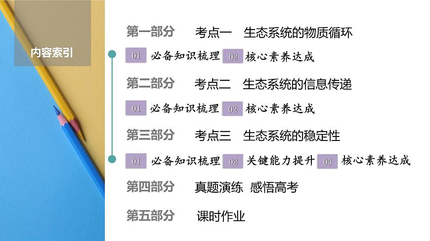 高考生物【一轮复习】课件　第九单元　第48课时　生态系统的物质循环、信息传递及其稳定性第2页