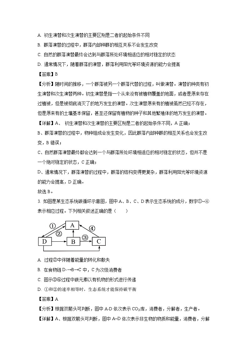 河南省开封市2024-2025学年高二下学期下4月期中真题考试生物试卷（解析版）第2页