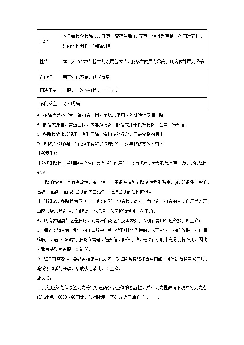 青海省西宁市大通县2025届高三第四次模拟生物试卷（解析版）第2页