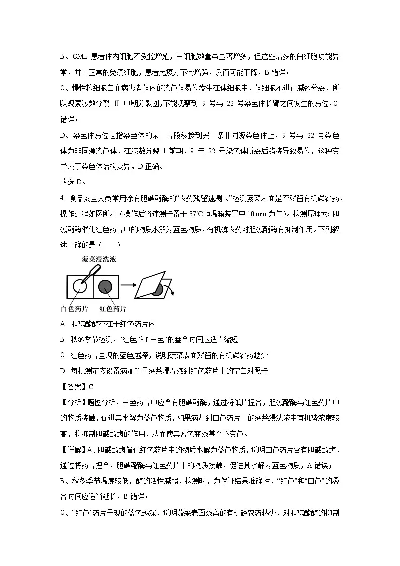 广东省广州市2025届高三下学期冲刺模拟测验卷（一）生物试卷（解析版）第3页