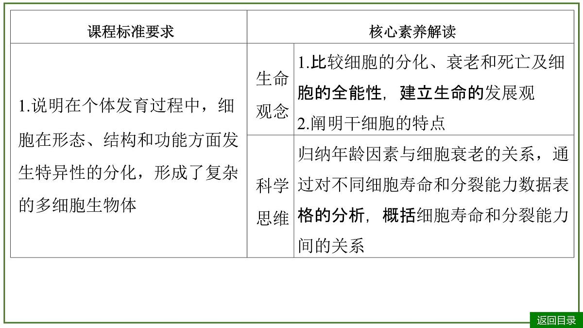 2026届高考生物一轮专题复习：专题4 第3讲 细胞的分化、衰老和死亡 课件第3页
