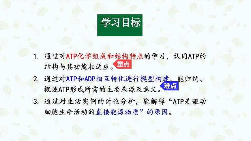 5.2 细胞的能量“货币”ATP 课件-2025-2026学年上学期高一生物（人教版）必修1第6页