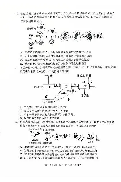 内蒙古赤峰市2024-2025学年高二下学期期末联考生物试卷（PDF版附答案）第3页