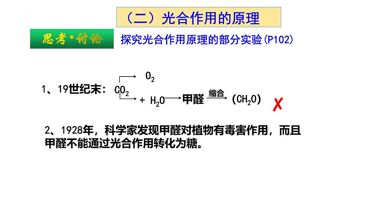 5.4光合作用与能量转化  第二课时 课件-2025-2026学年上学期高一生物（人教版）必修1第5页