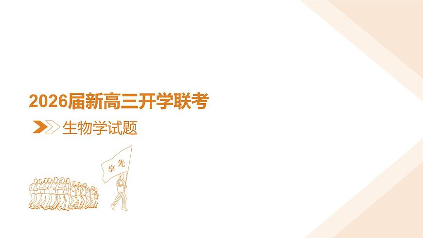 高三生物ppt课件（2026届开学联考）第3页