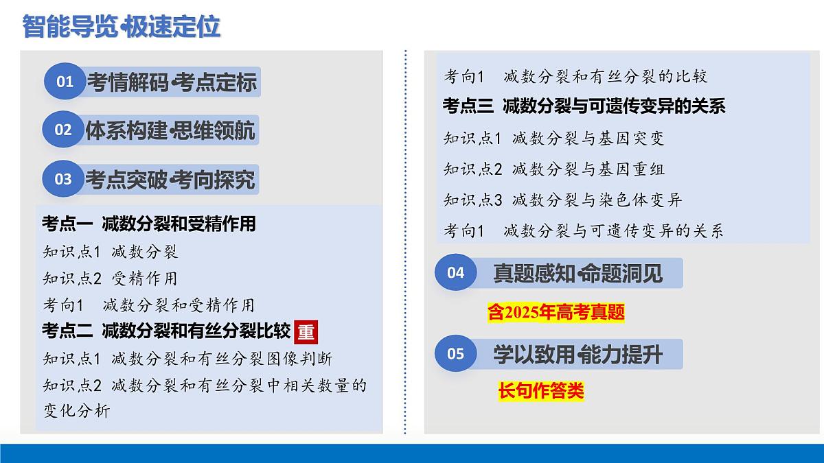第13讲+减数分裂和受精作用（复习课件）（天津专用）2026年高考生物一轮复习讲练测第1页
