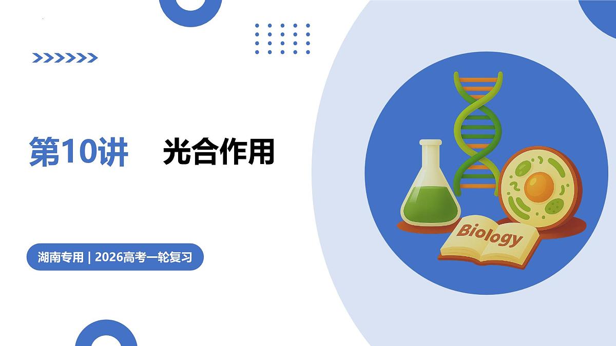 第10讲+光合作用（复习课件）（湖南专用）2026年高考生物一轮复习讲练测第1页