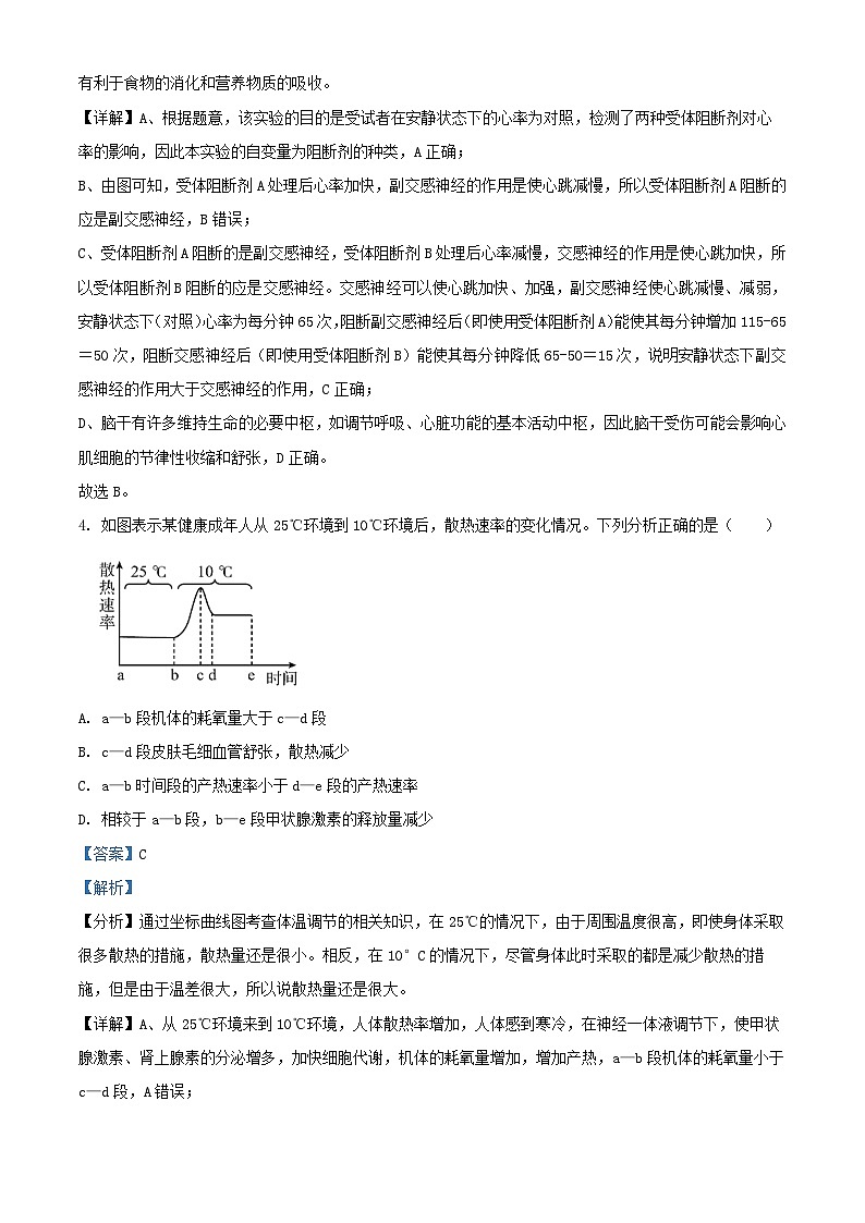 四川省遂宁市2024_2025学年高二生物上学期1月期末试题含解析第3页