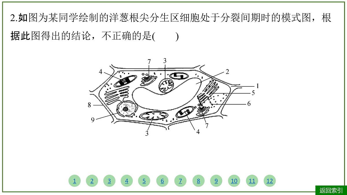 2026届高考生物学一轮复习习题课件及答案解析：专题2 第2讲 细胞器和生物膜系统第6页