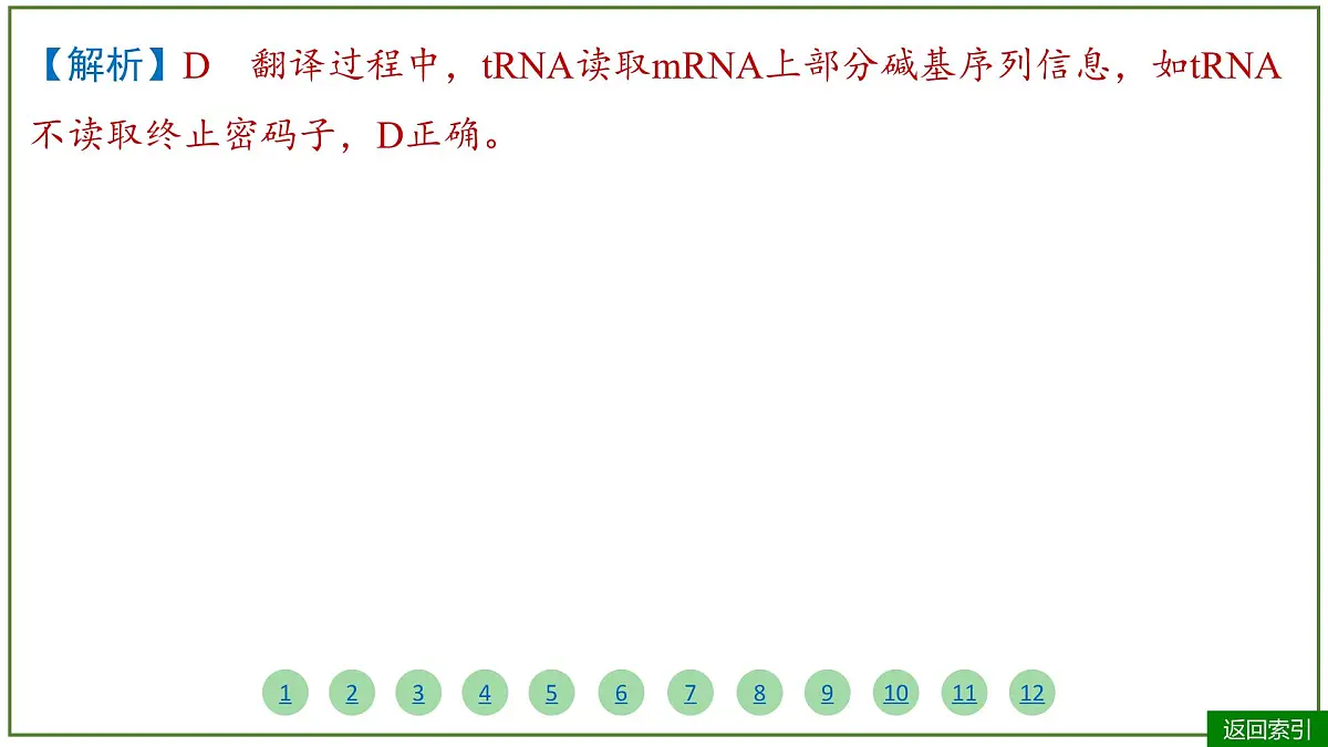 2026届高考生物学一轮复习习题课件及答案解析：专题6 第3讲 基因的表达第5页