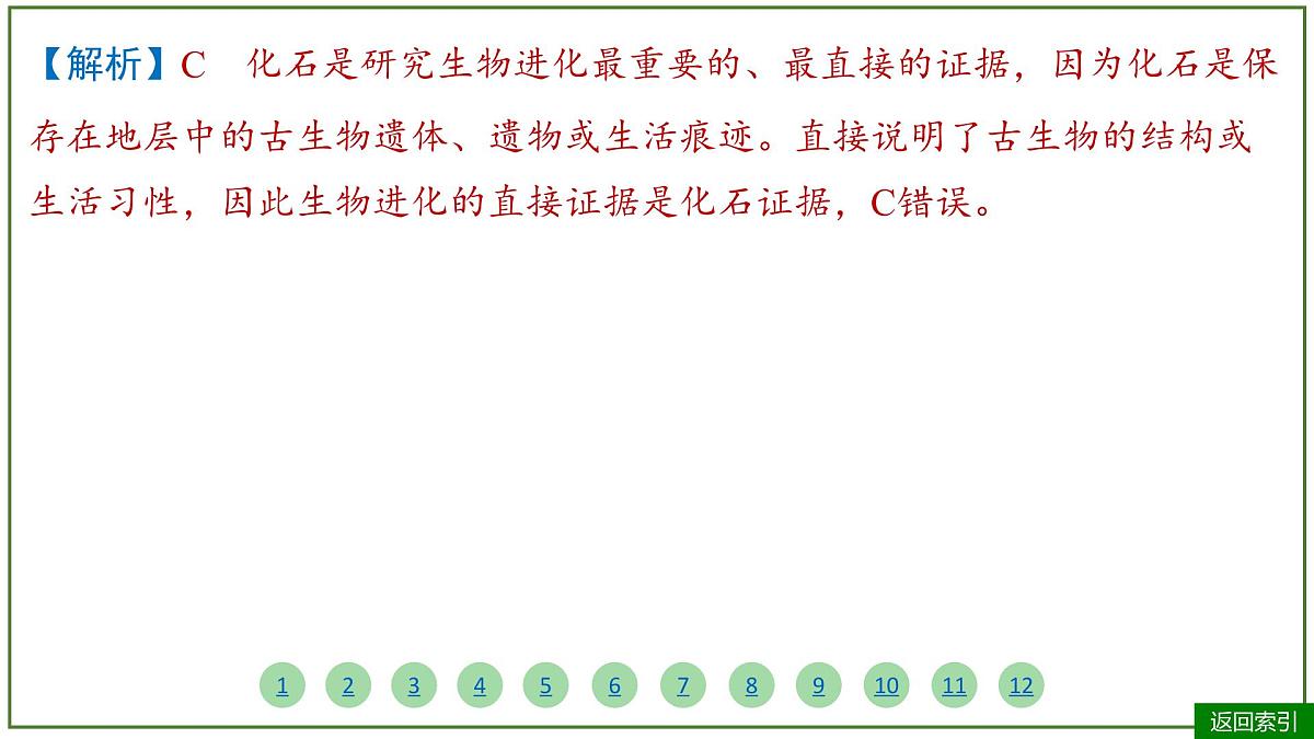 2026届高考生物学一轮复习习题课件及答案解析：专题7 第2讲 生物的进化第5页