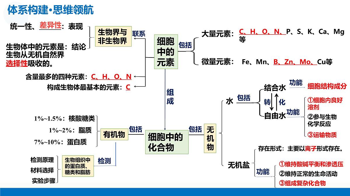 2026年高考生物一轮复习（广东专用）第02讲 细胞中的元素和化合物（复习课件）第6页