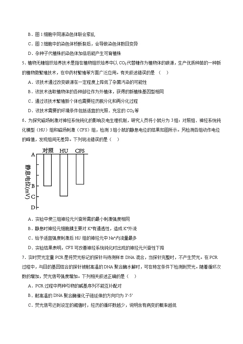 广东省“八校联盟”2026届高三上学期质量检测（一）生物试卷（Word版附答案）第2页