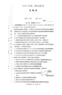 湖南省新高考教学教研联盟暨长郡十二校2024-2025学年高二下学期期末联考生物试卷（含解析）含答案解析