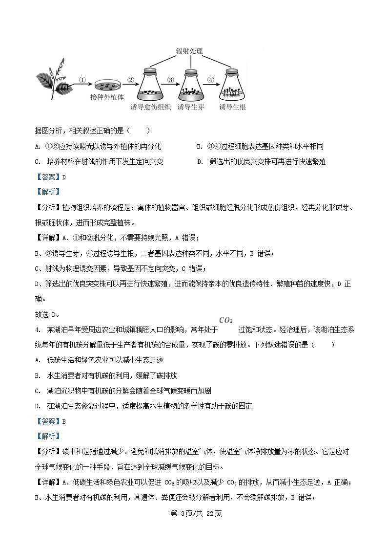四川省2024_2025学年高二生物下学期第二次月考试题含解析第3页