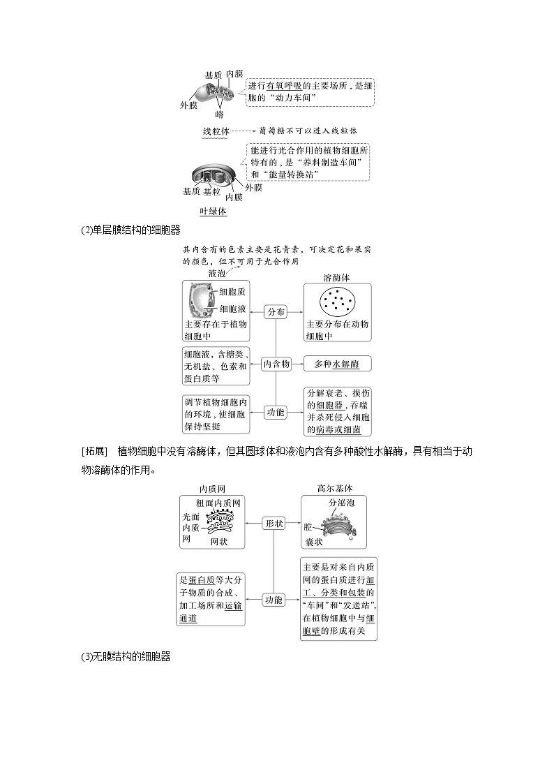 【备考2026】高考生物一轮复习资源：第2单元 第5课时 细胞器之间的分工（讲与练）（教师版）第2页