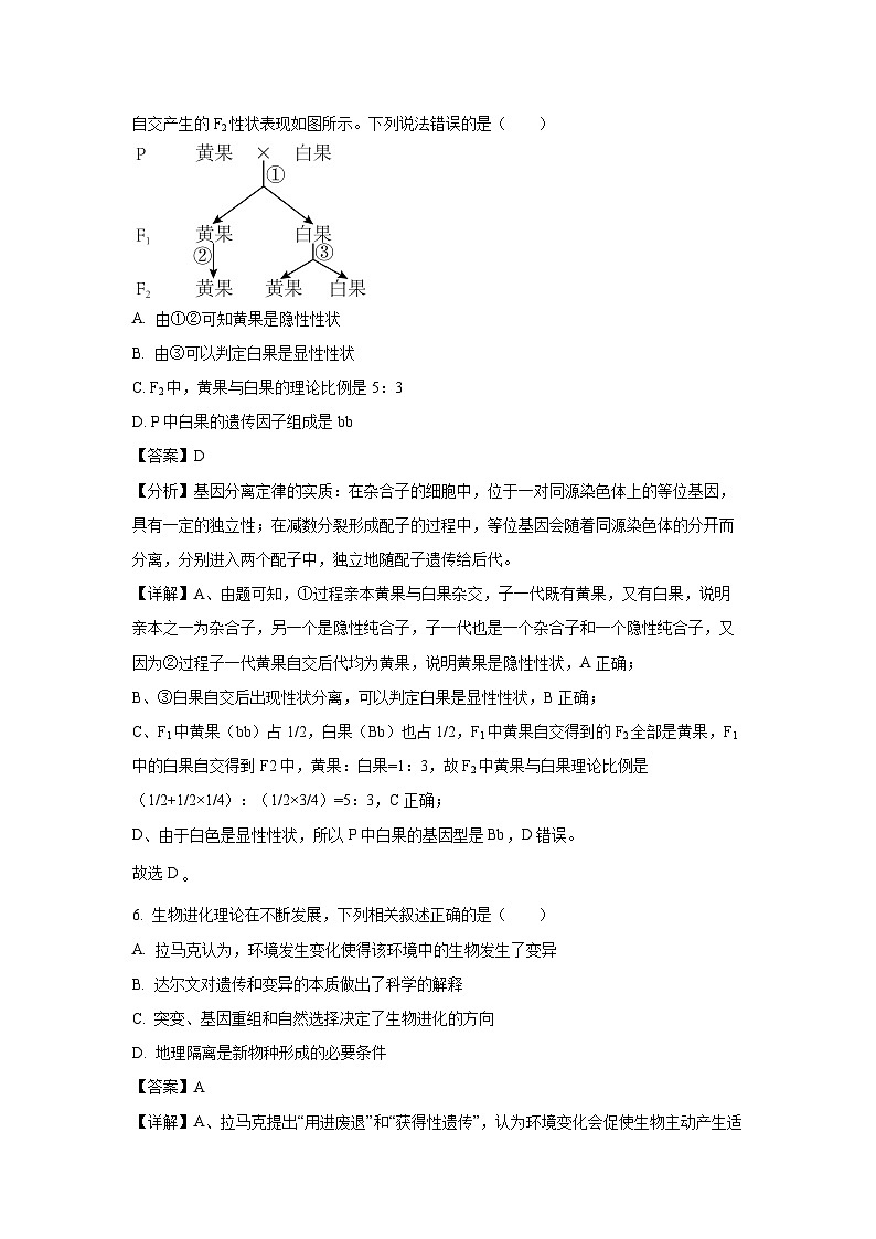 江苏省无锡市2024-2025学年高一下学期6月期末生物试题（解析版）第3页