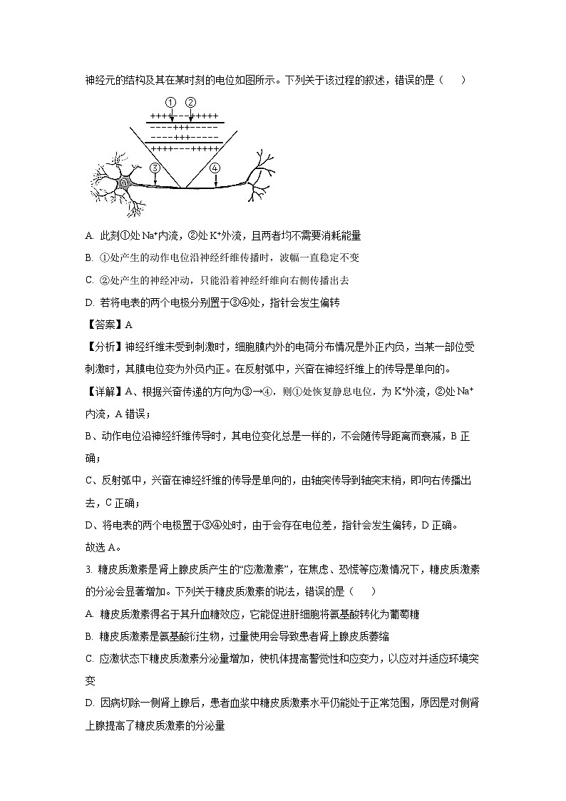 湖北省孝感市部分高中联考2024-2025学年高二下学期7月期末生物试卷（解析版）第2页