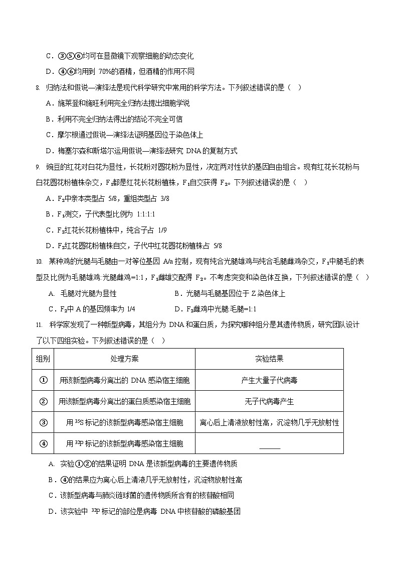 河南省开封市2024-2025学年高一下学期期末考试生物试卷第3页