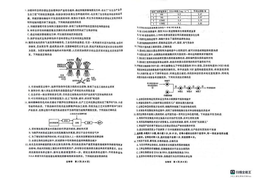 辽宁省名校联盟2023-2024学年高二下学期6月份联合考试生物试卷+答案第2页