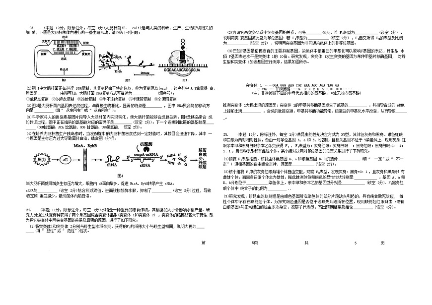 山东省聊城市2024_2025学年高一生物下学期第二次月考试题含解析第3页