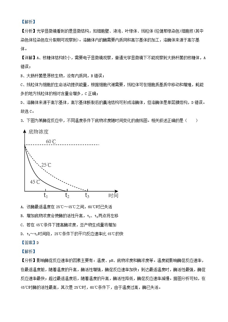 江苏省扬州市2024_2025学年高三生物上学期11月期中试题含解析第2页