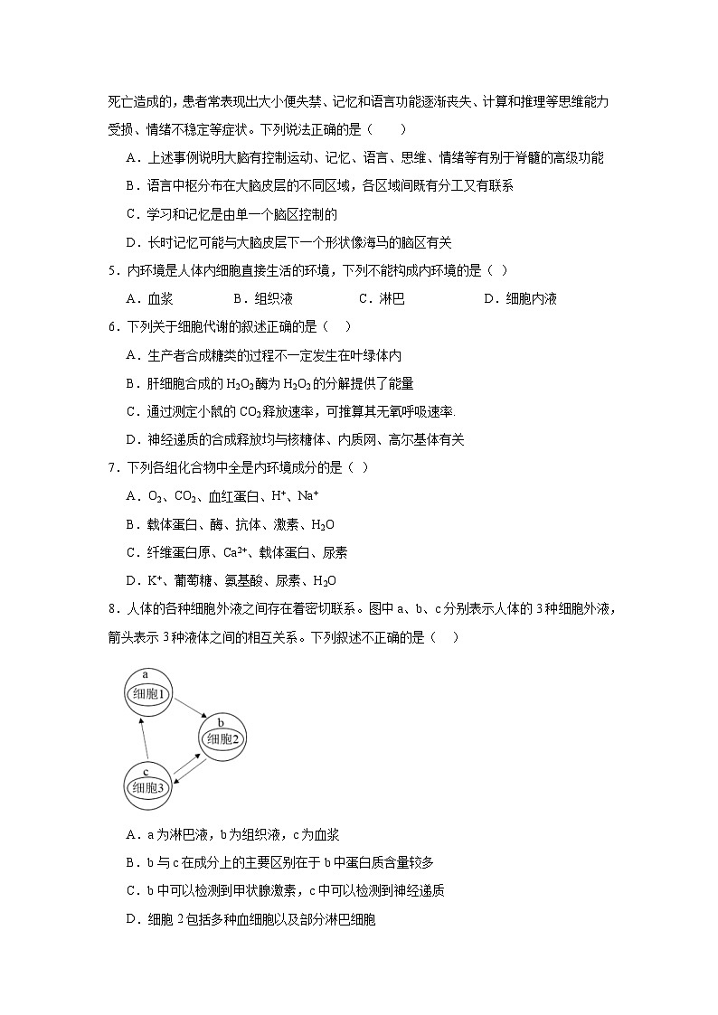 河南省商水县第一高中2024-2025学年高二上学期开学考试生物试卷+第2页