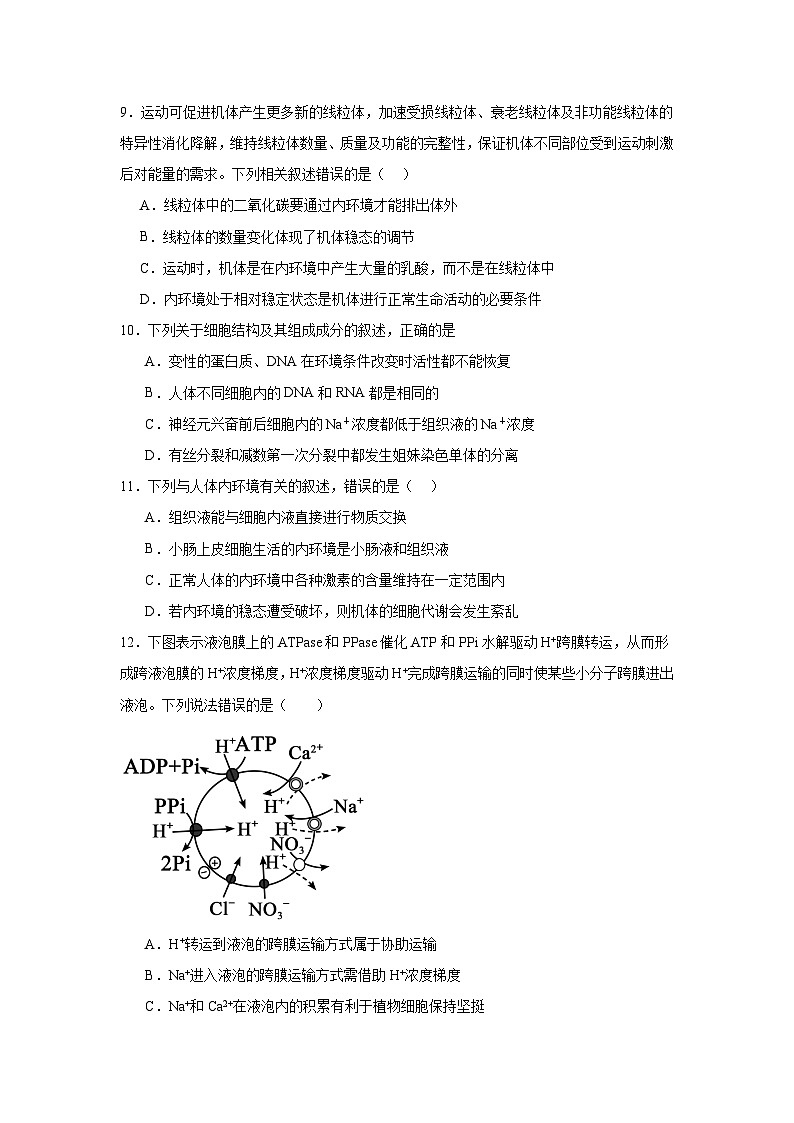 河南省商水县第一高中2024-2025学年高二上学期开学考试生物试卷+第3页