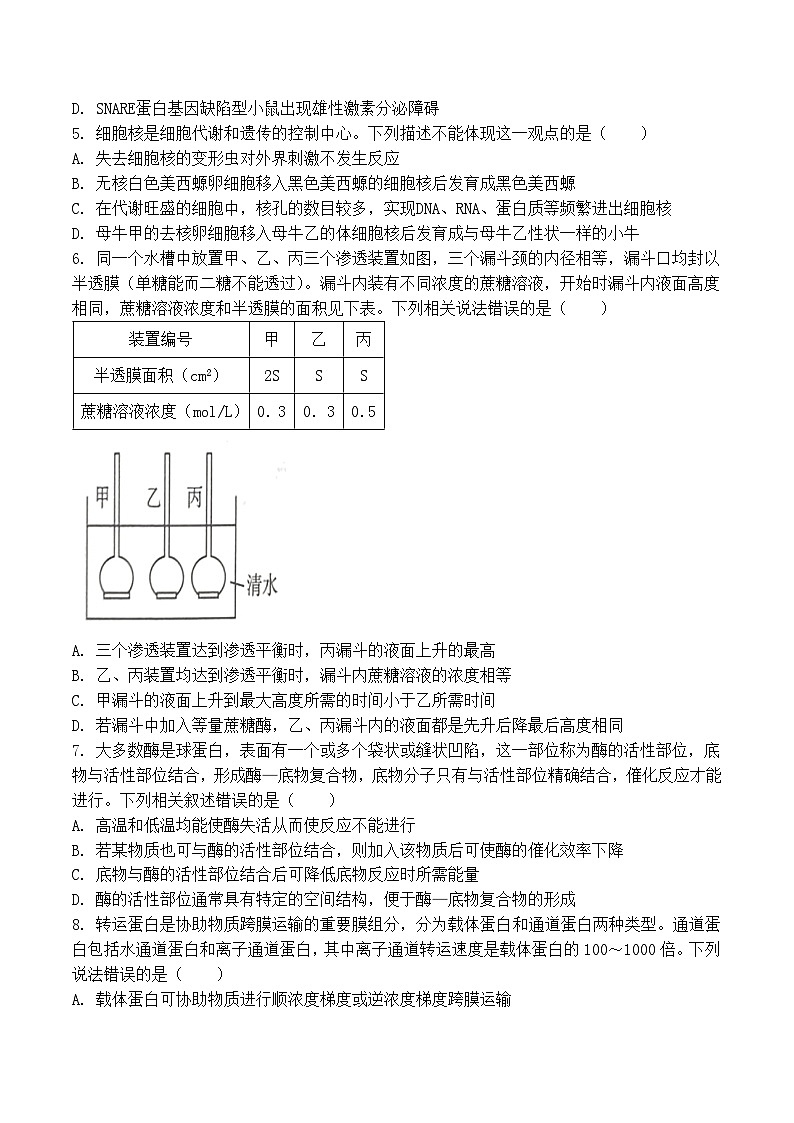 辽宁省七校协作体2026届高三上学期期初联考生物试题（Word版附答案）第2页