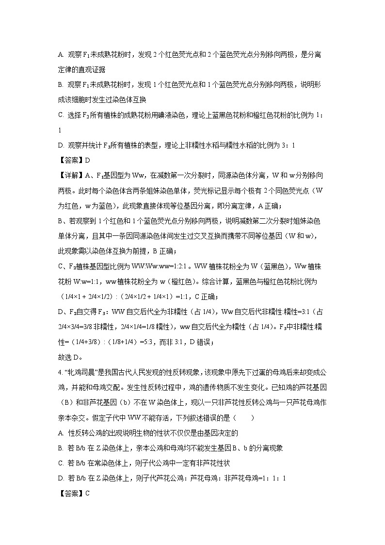 【生物】河南省南阳市2024-2025学年高一下学期7月期末试题（解析版）第3页