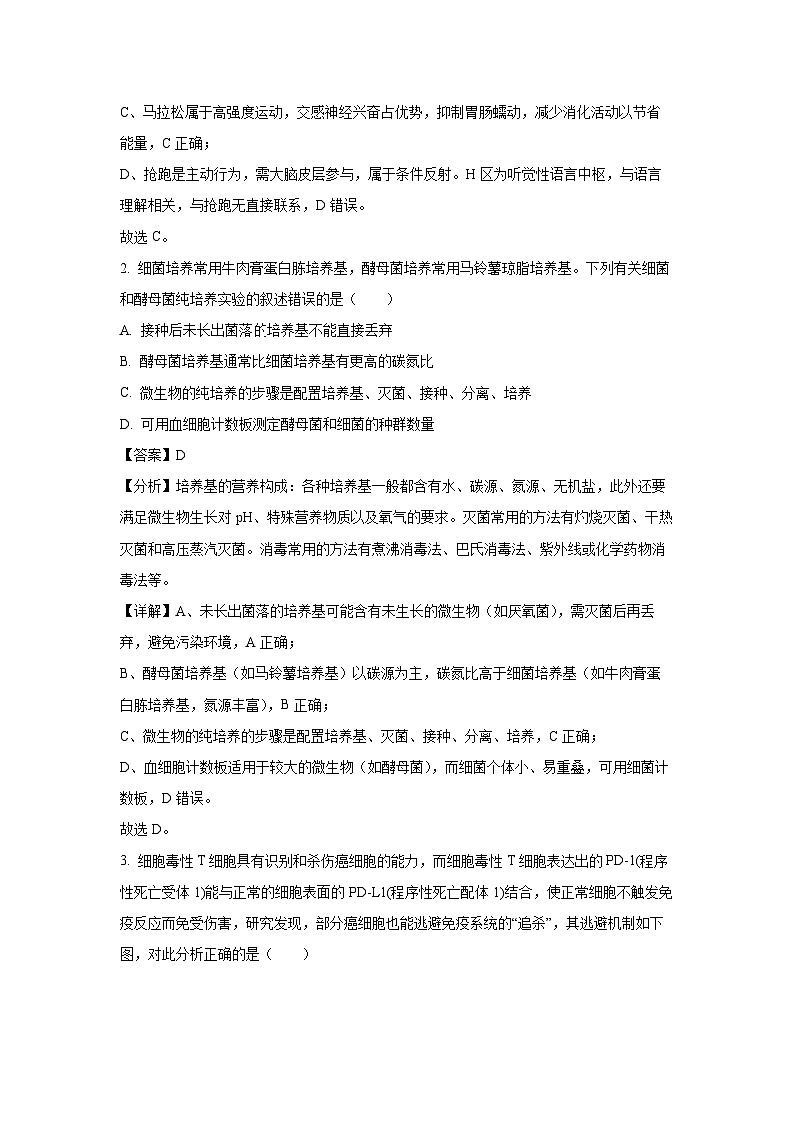 湖北省荆门市2024-2025学年高二下学期6月期末生物试题（解析版）第2页