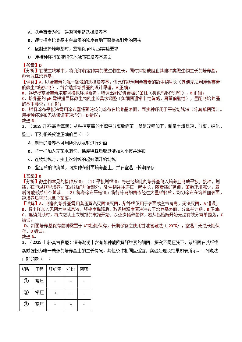 专题21 发酵工程（解析版）第3页