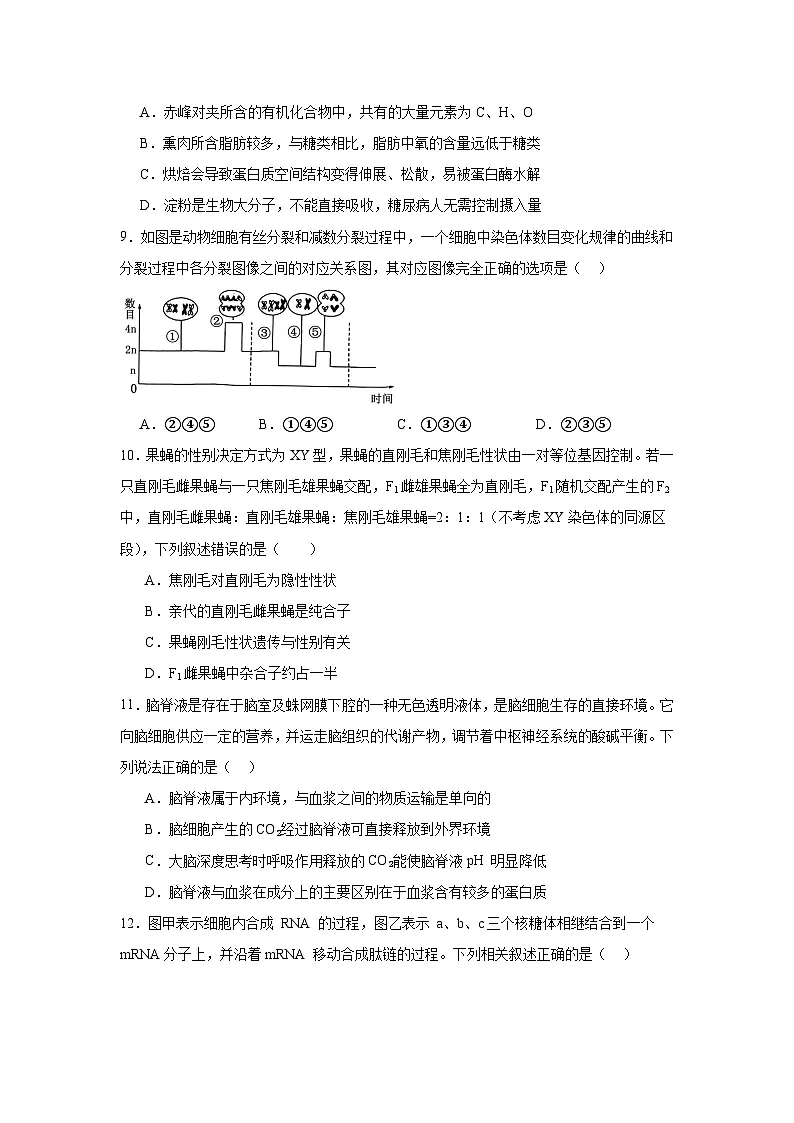 河南省信阳市潢川县2023-2024学年高一下学期7月期末联考生物试题第3页