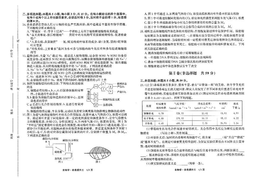 河北省衡水市冀州区河北冀州中学2024-2025学年高三上学期12月月考生物+答案第3页